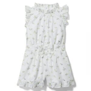 Janie and Jack Floral Bow Toddler Romper